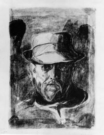 No-MM_G0218. Munch's portrait of Hans Jæger