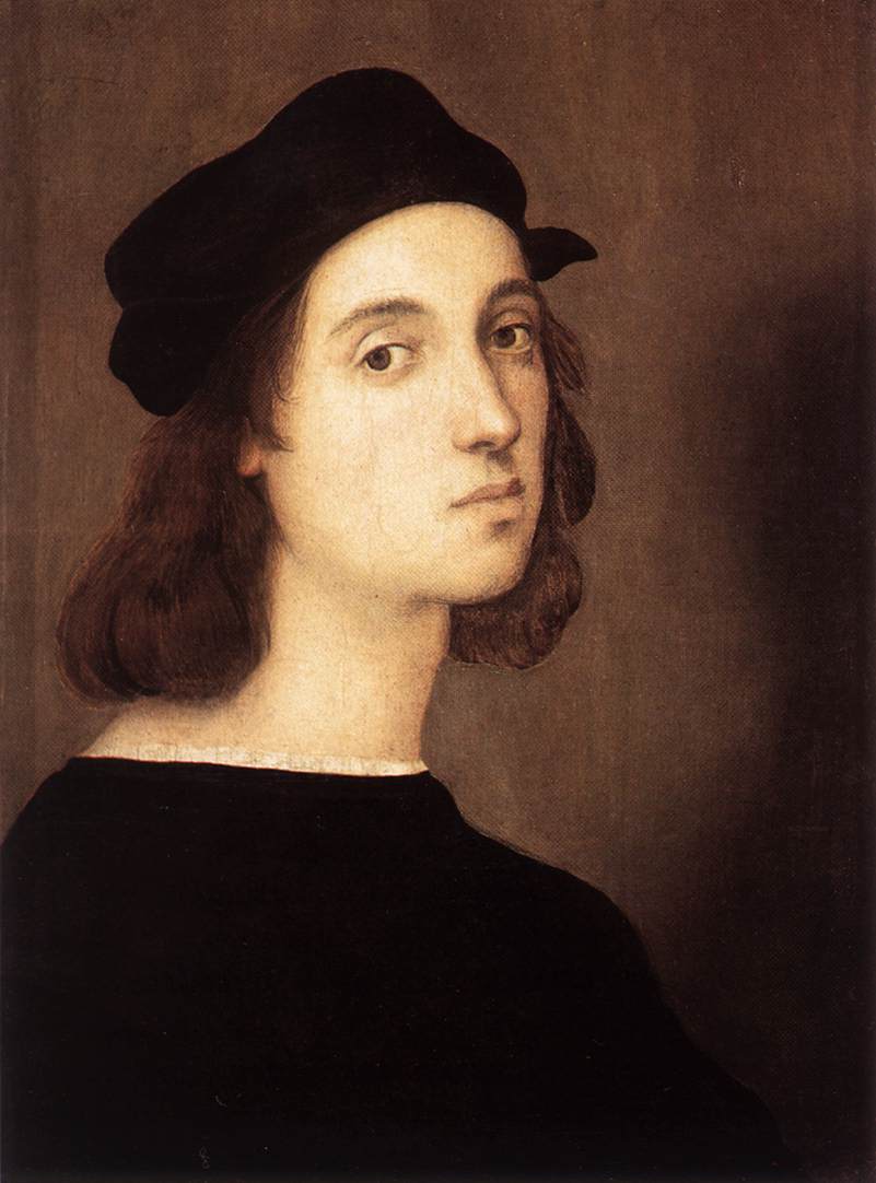 Selvportrett, Rafael, 1506, Uffizi Gallery
     (http://en.wikipedia.org/wiki/File:Sanzio_00.jpg)
