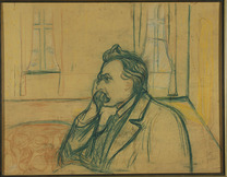 M 254. Munchs portrett av Friedrich Nietzsche