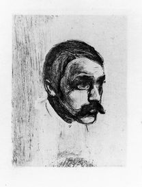 No-MM_G0048. Munch's portrait of Sigbjørn Obstfelder