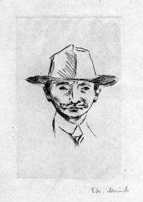 No-MM_G0115. Munch's portrait of Emanuel Goldstein