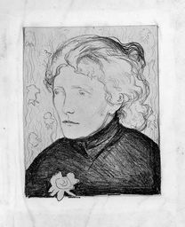 MM G 222. Munchs portrett av Annie Dauthendey